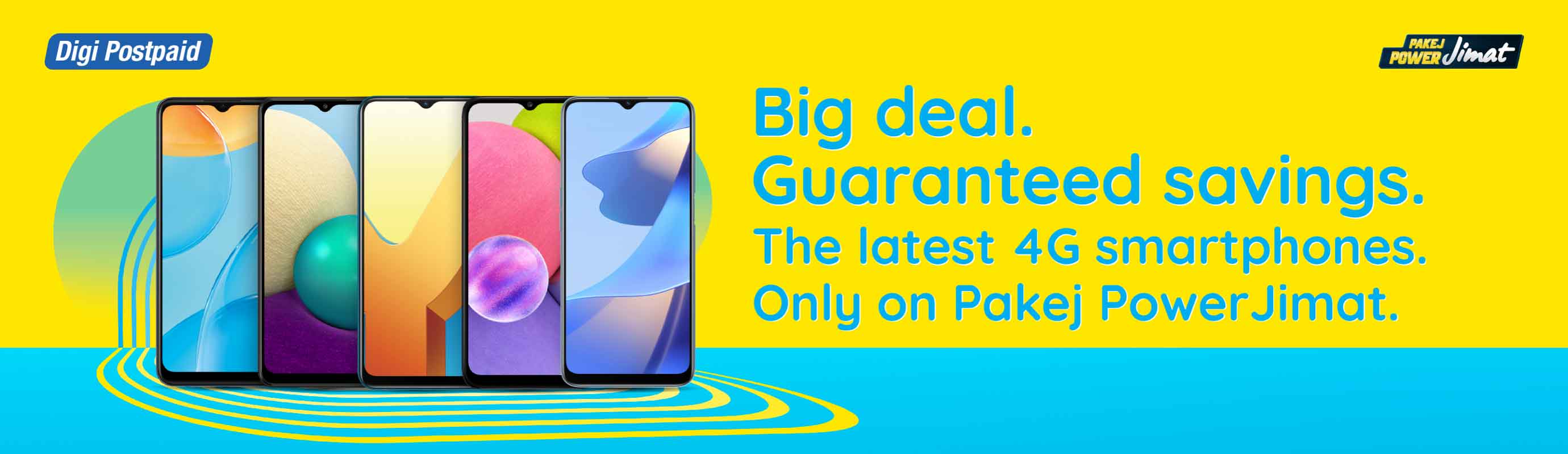 big deal guaranteed savings the latest 4g smartphones only on pakej powerjimat