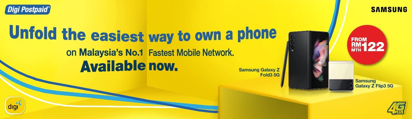 Unfold the easiest way to own a phone on Malaysia's No.1 Fastest Mobile Network